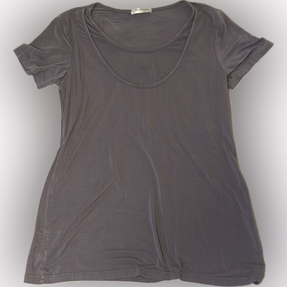 💖 Beautiful MAXMODA Blouse Size Small 💖 Attached Cami Flowy Silvery Grey 💖